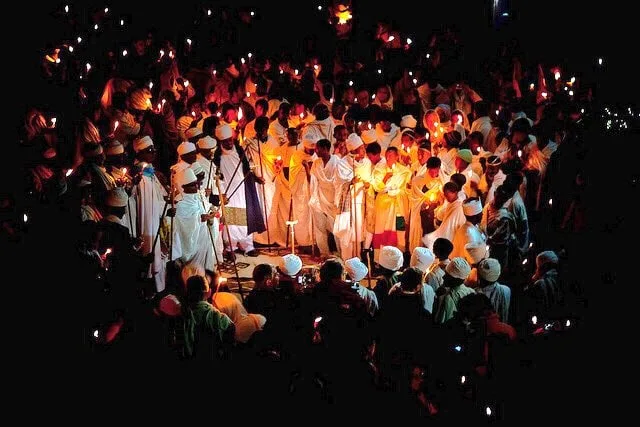 Ethiopian Orthodox Fasika Easter celebration in Addis Ababa