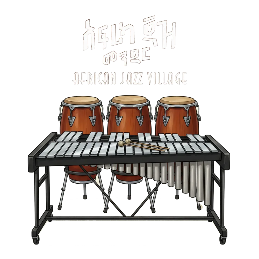 Vibraphone and conga drums, EthioJazz