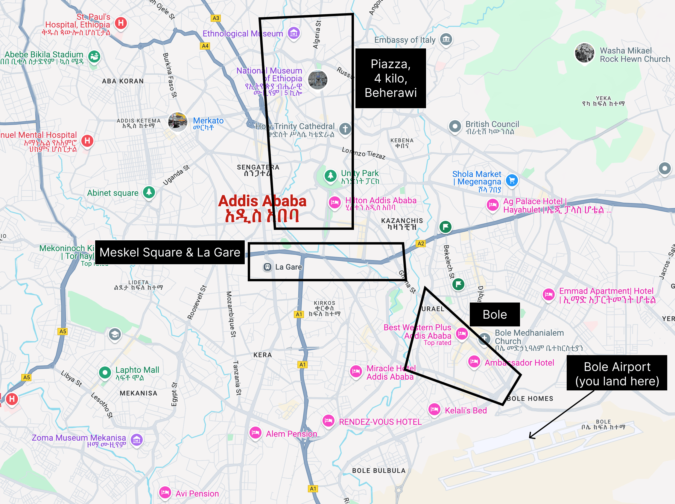 Neighborhoods map